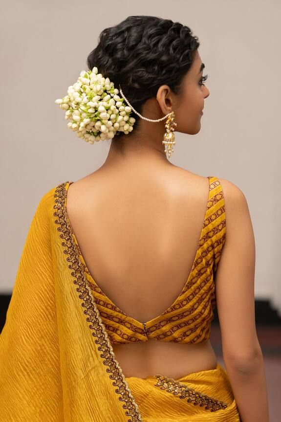 Sleeveless Printed Silk Party Wear Sleeveless Blouse